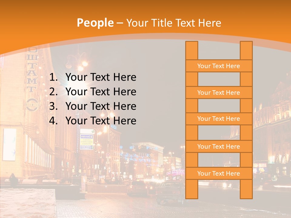 Ukrainian Street Square PowerPoint Template