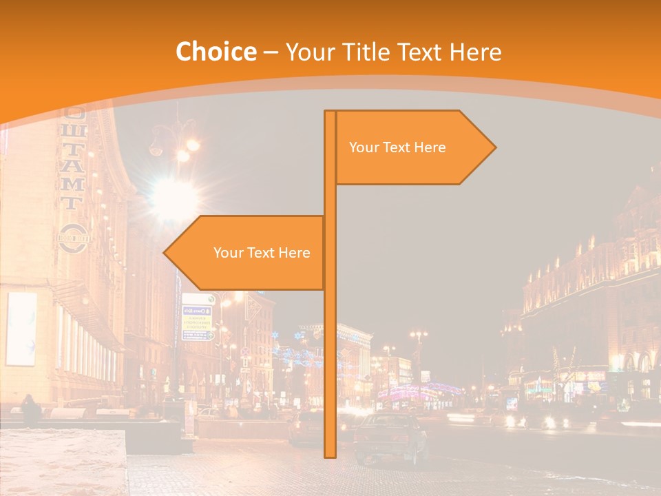 Ukrainian Street Square PowerPoint Template