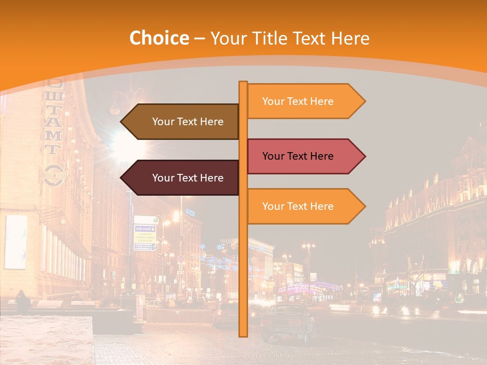 Ukrainian Street Square PowerPoint Template