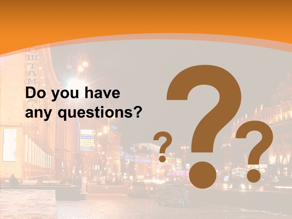 Ukrainian Street Square PowerPoint Template