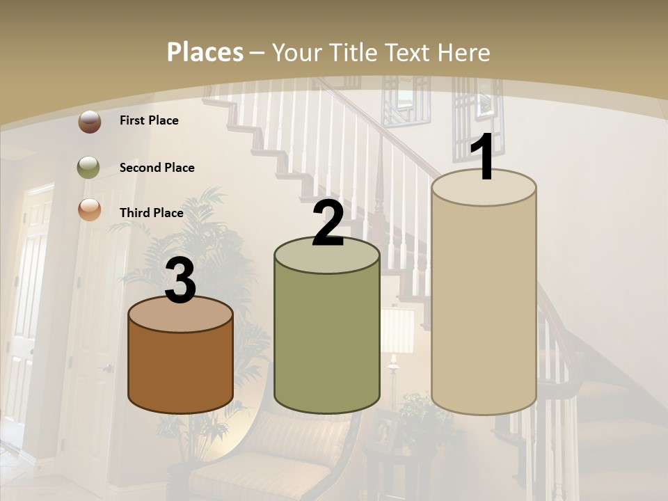 Molding Wood Hall PowerPoint Template