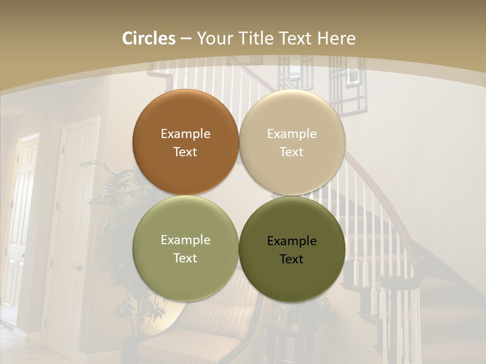 Molding Wood Hall PowerPoint Template