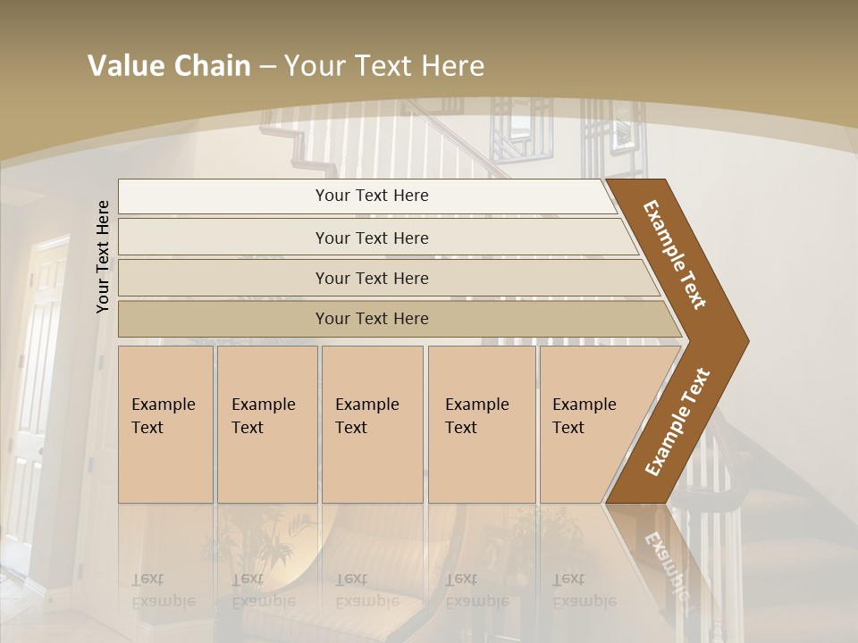 Molding Wood Hall PowerPoint Template