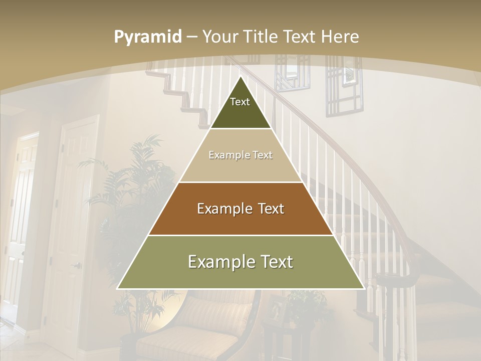 Molding Wood Hall PowerPoint Template