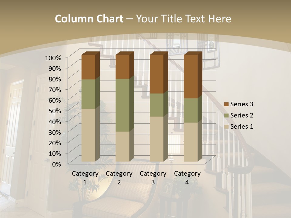 Molding Wood Hall PowerPoint Template
