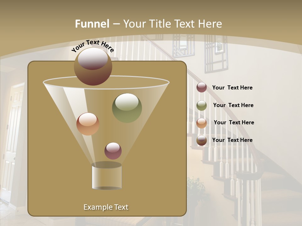 Molding Wood Hall PowerPoint Template