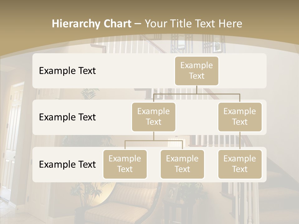 Molding Wood Hall PowerPoint Template