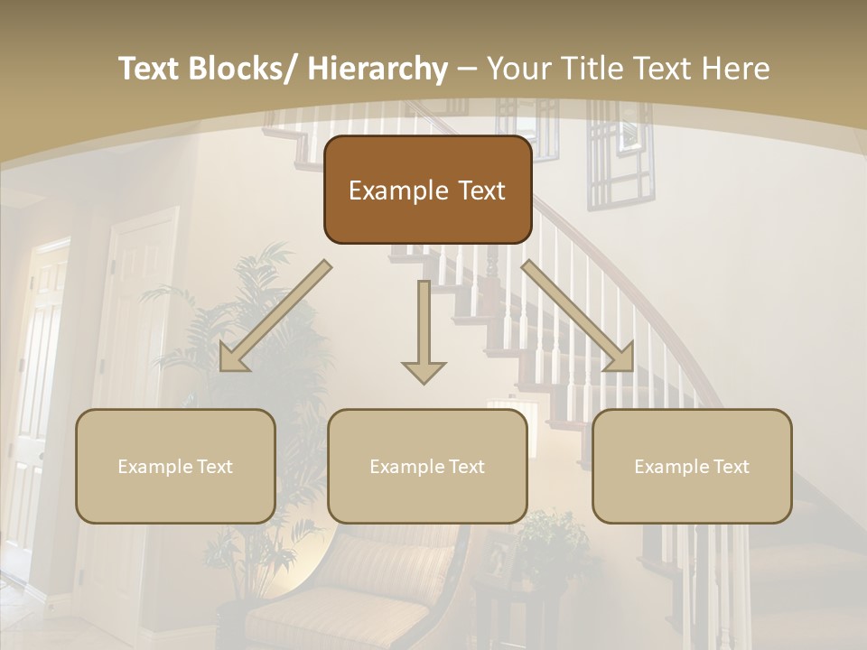 Molding Wood Hall PowerPoint Template