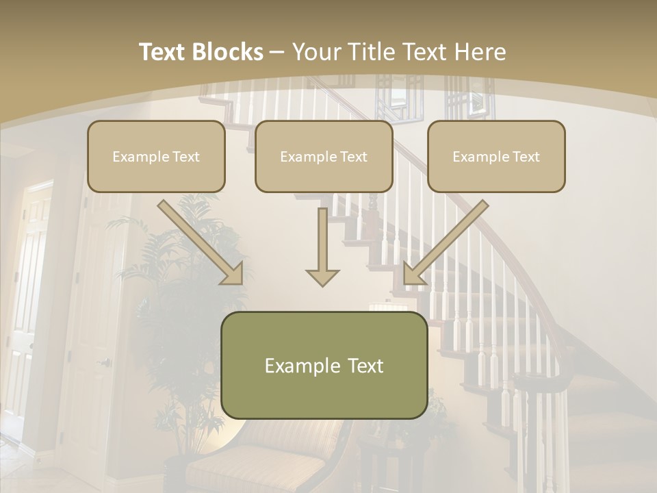 Molding Wood Hall PowerPoint Template