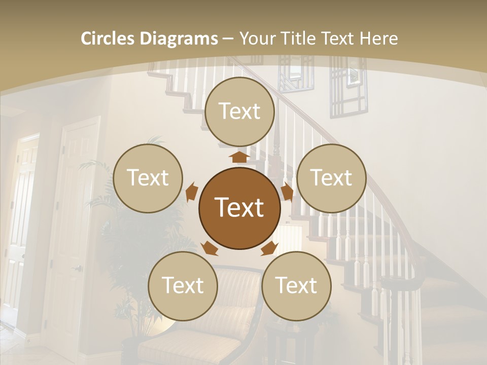 Molding Wood Hall PowerPoint Template