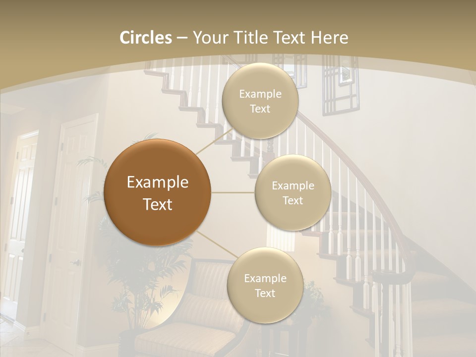 Molding Wood Hall PowerPoint Template