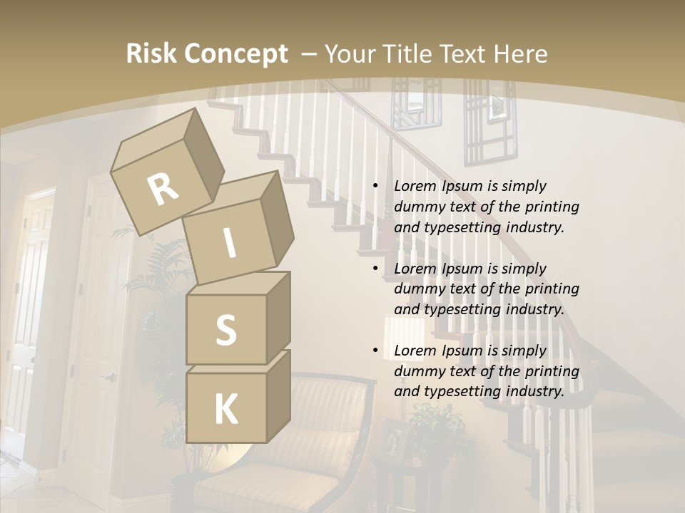 Molding Wood Hall PowerPoint Template