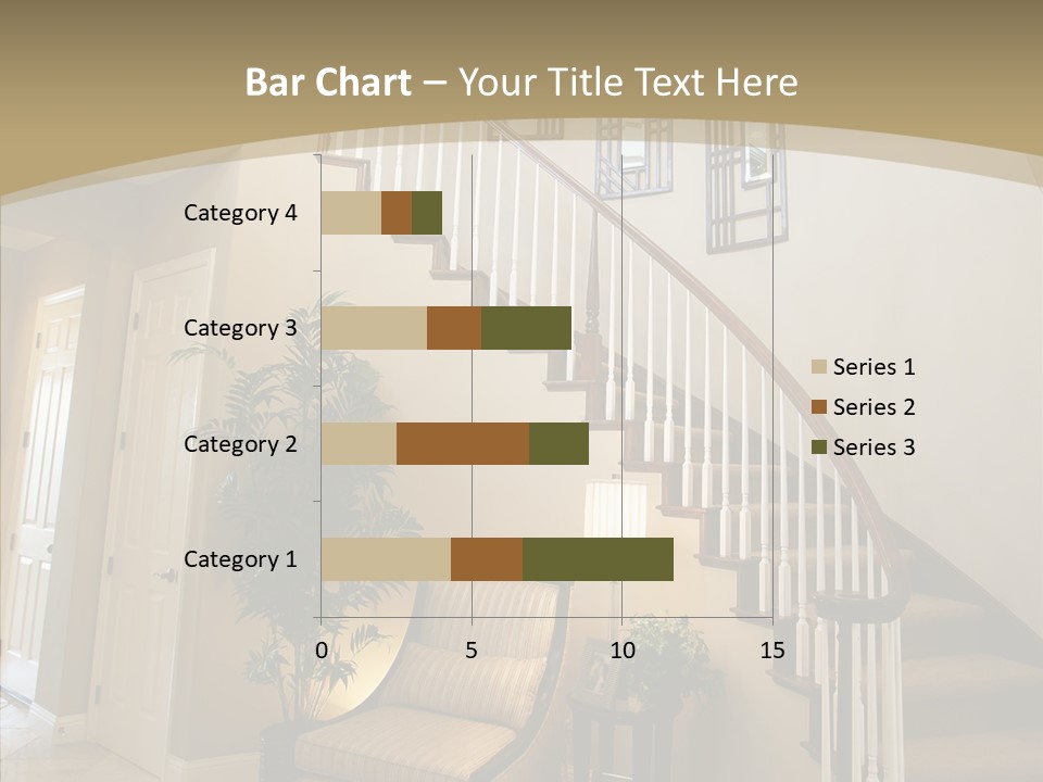 Molding Wood Hall PowerPoint Template