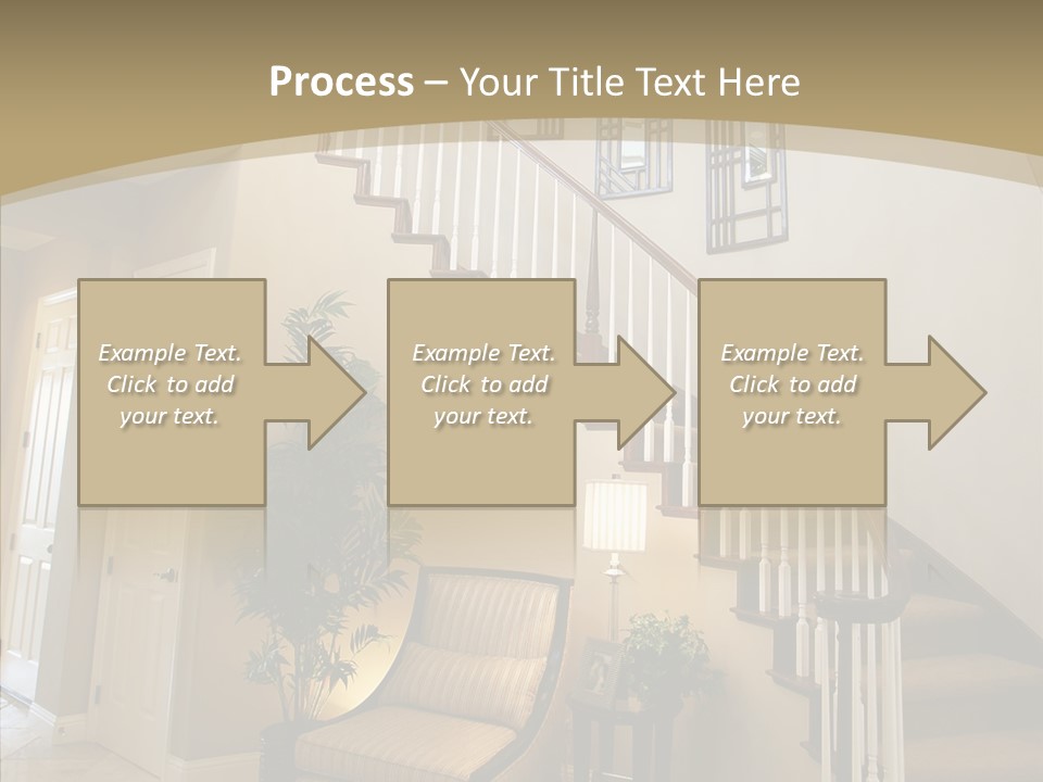 Molding Wood Hall PowerPoint Template