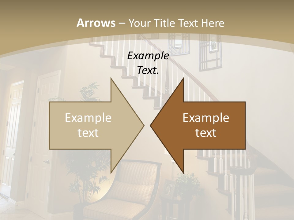 Molding Wood Hall PowerPoint Template