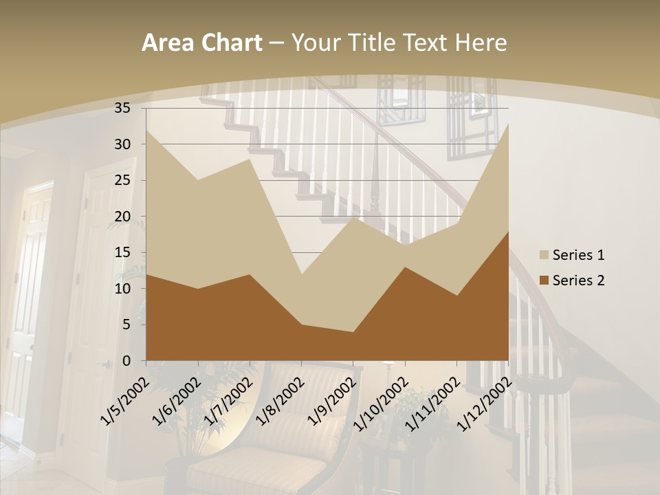 Molding Wood Hall PowerPoint Template