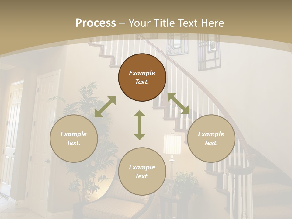 Molding Wood Hall PowerPoint Template
