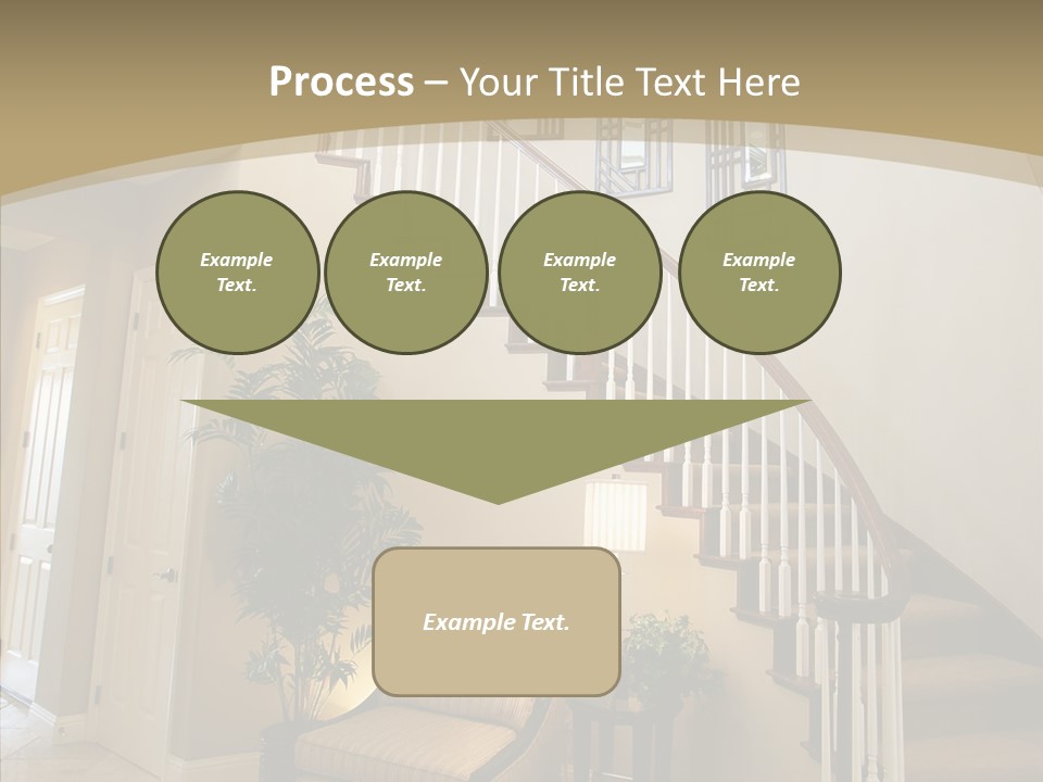 Molding Wood Hall PowerPoint Template