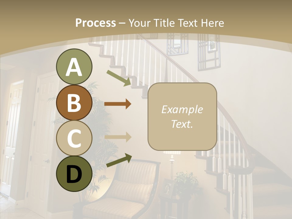 Molding Wood Hall PowerPoint Template
