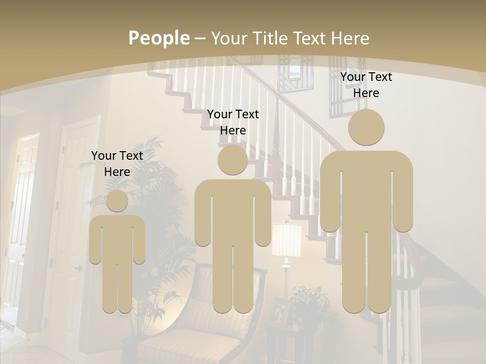 Molding Wood Hall PowerPoint Template