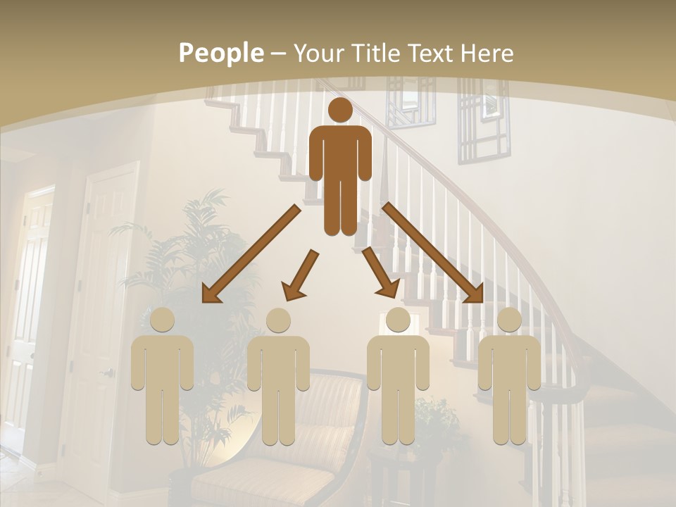 Molding Wood Hall PowerPoint Template