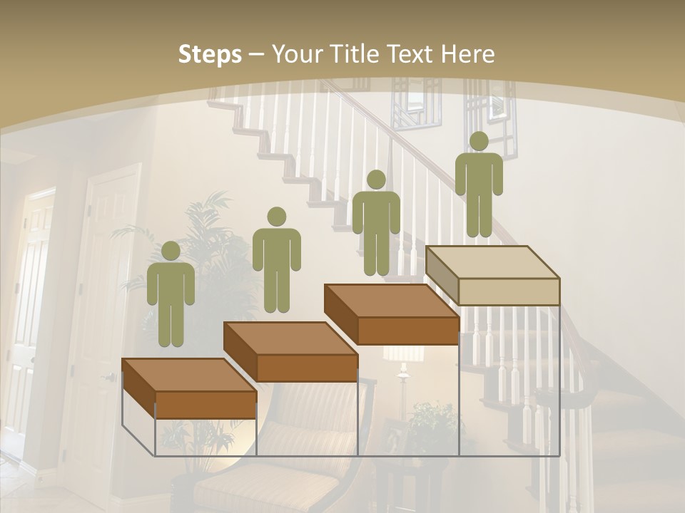 Molding Wood Hall PowerPoint Template