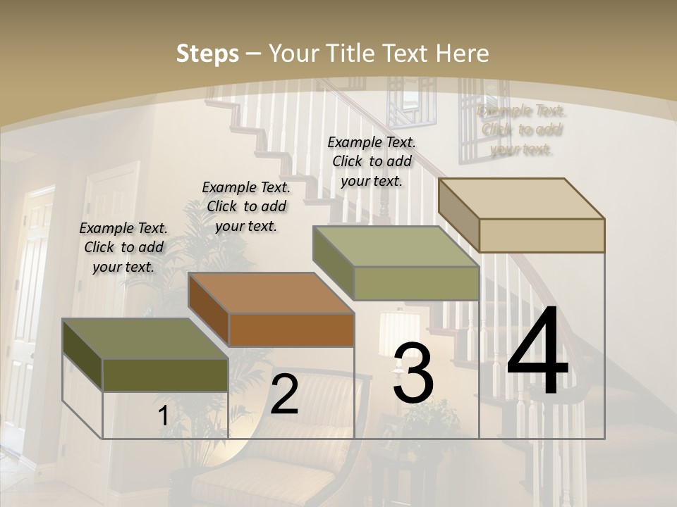 Molding Wood Hall PowerPoint Template