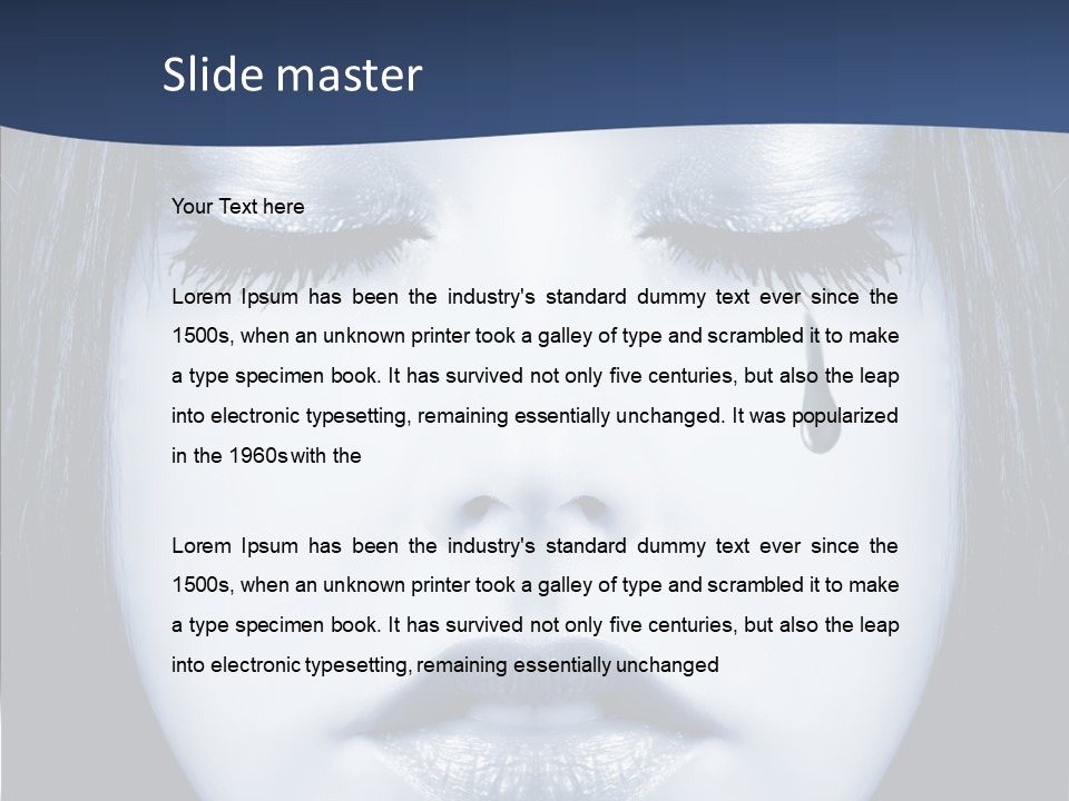 Art Face Painting PowerPoint Template