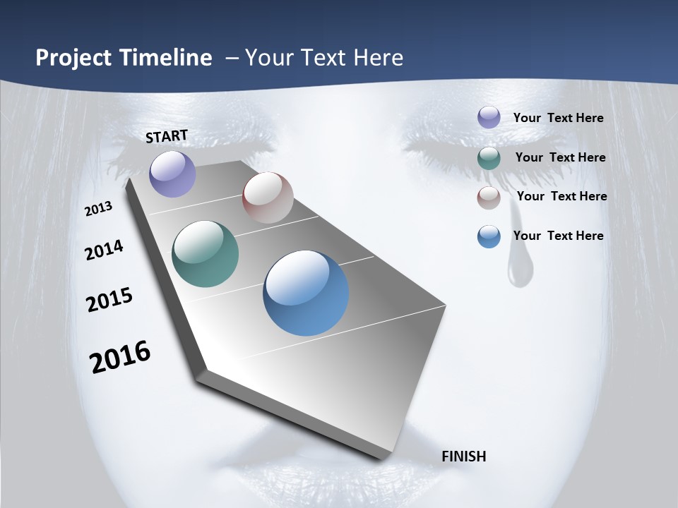 Art Face Painting PowerPoint Template