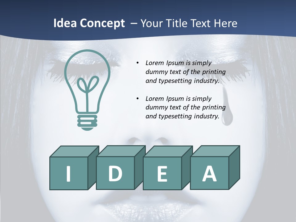 Art Face Painting PowerPoint Template