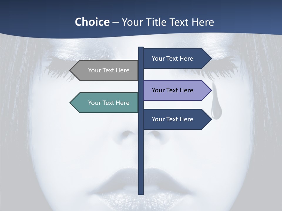 Art Face Painting PowerPoint Template