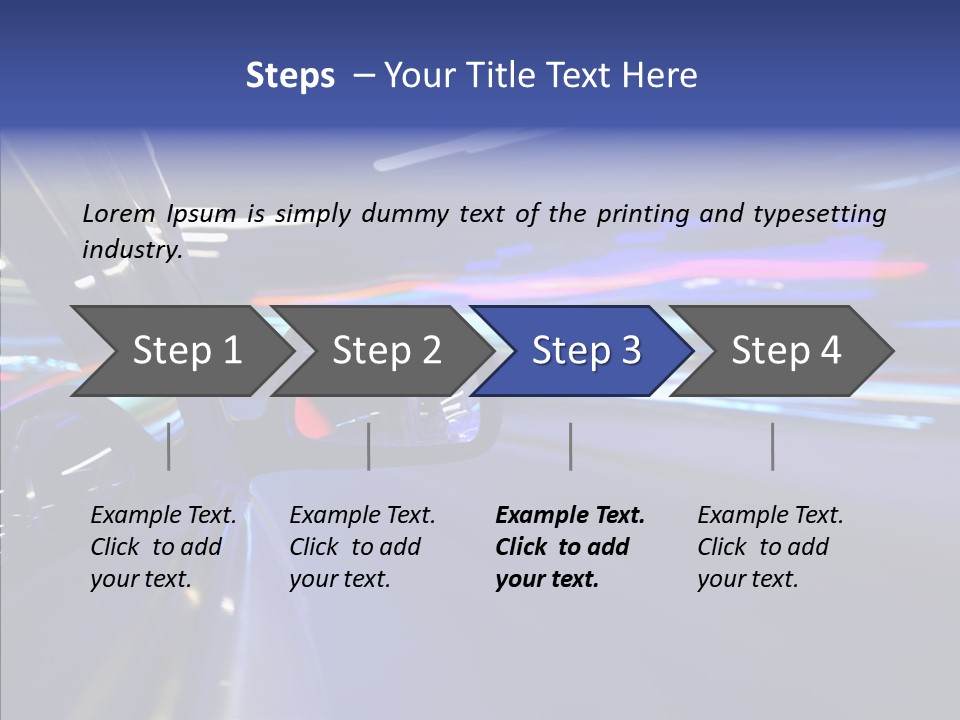 Auto Zoom Sky PowerPoint Template