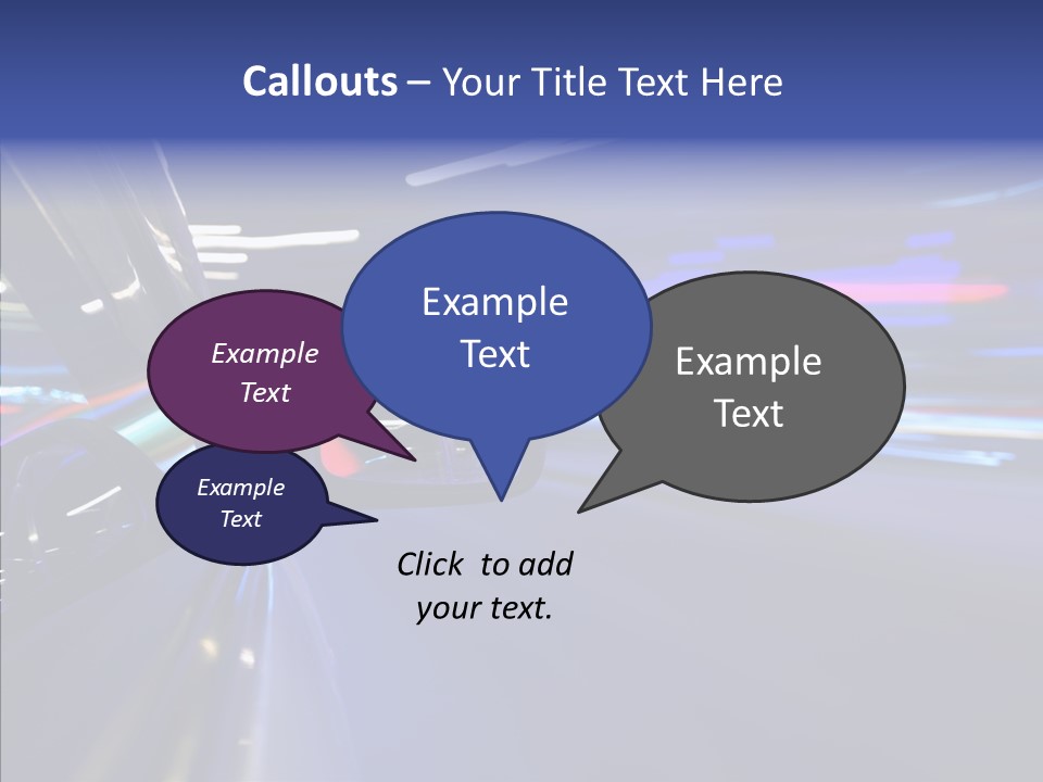 Auto Zoom Sky PowerPoint Template