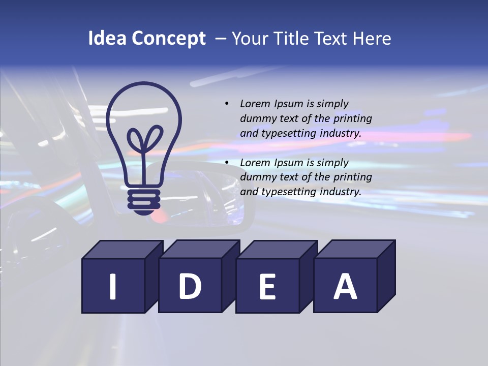 Auto Zoom Sky PowerPoint Template