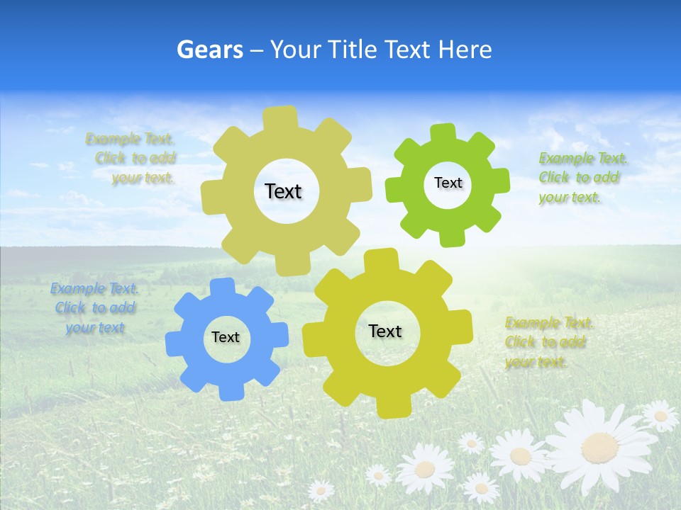 Grass Outdoor Heavens PowerPoint Template