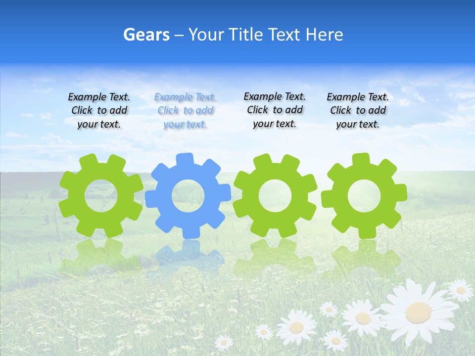 Grass Outdoor Heavens PowerPoint Template