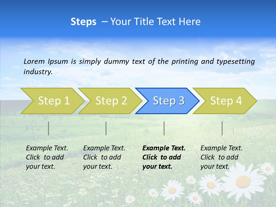 Grass Outdoor Heavens PowerPoint Template