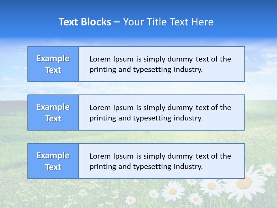 Grass Outdoor Heavens PowerPoint Template