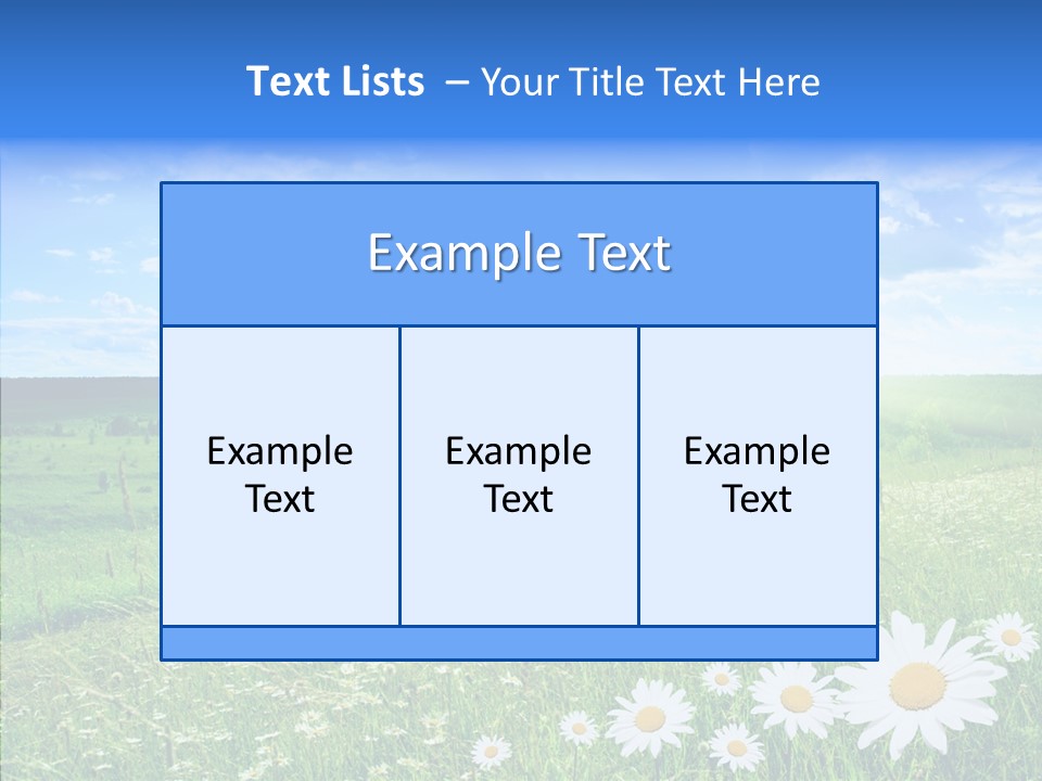 Grass Outdoor Heavens PowerPoint Template