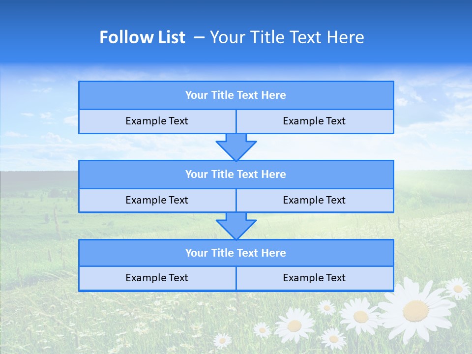 Grass Outdoor Heavens PowerPoint Template