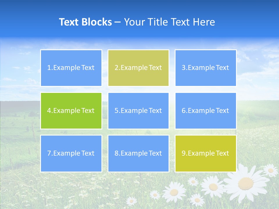 Grass Outdoor Heavens PowerPoint Template