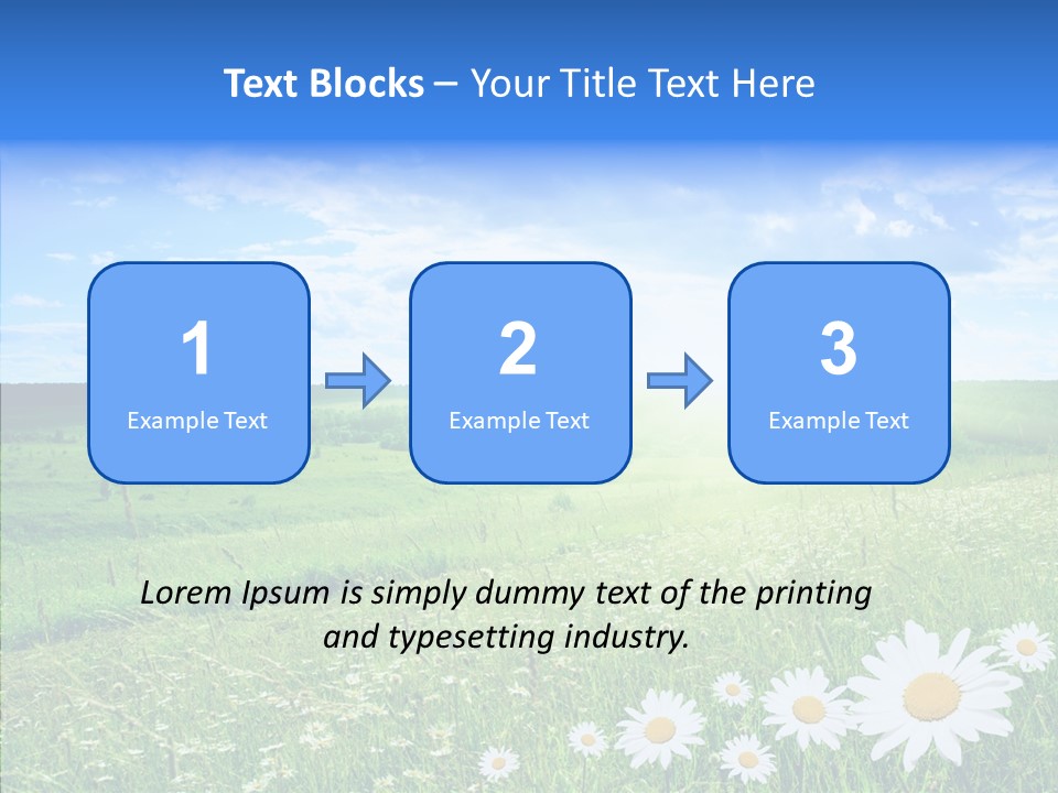 Grass Outdoor Heavens PowerPoint Template