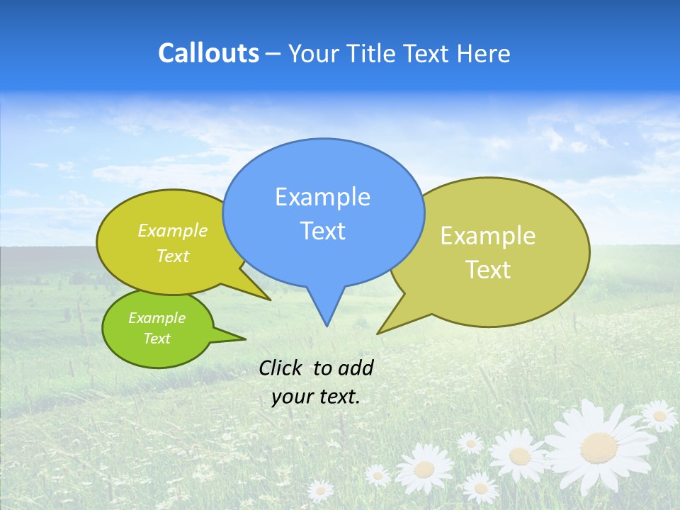 Grass Outdoor Heavens PowerPoint Template