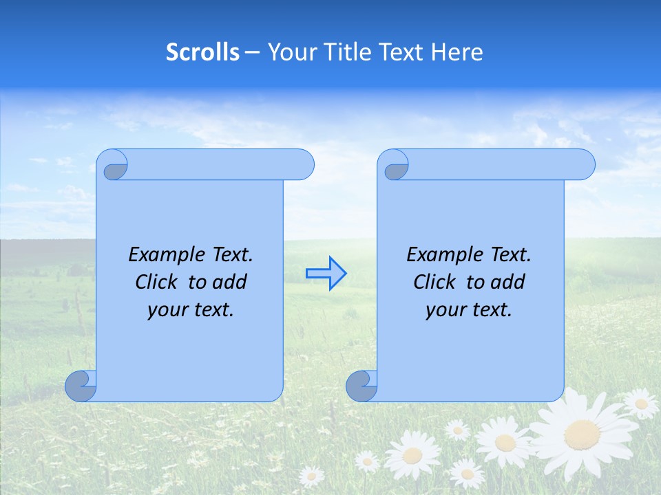 Grass Outdoor Heavens PowerPoint Template