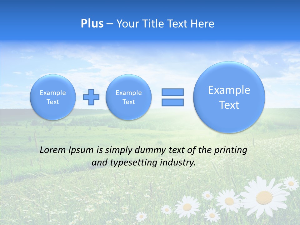 Grass Outdoor Heavens PowerPoint Template