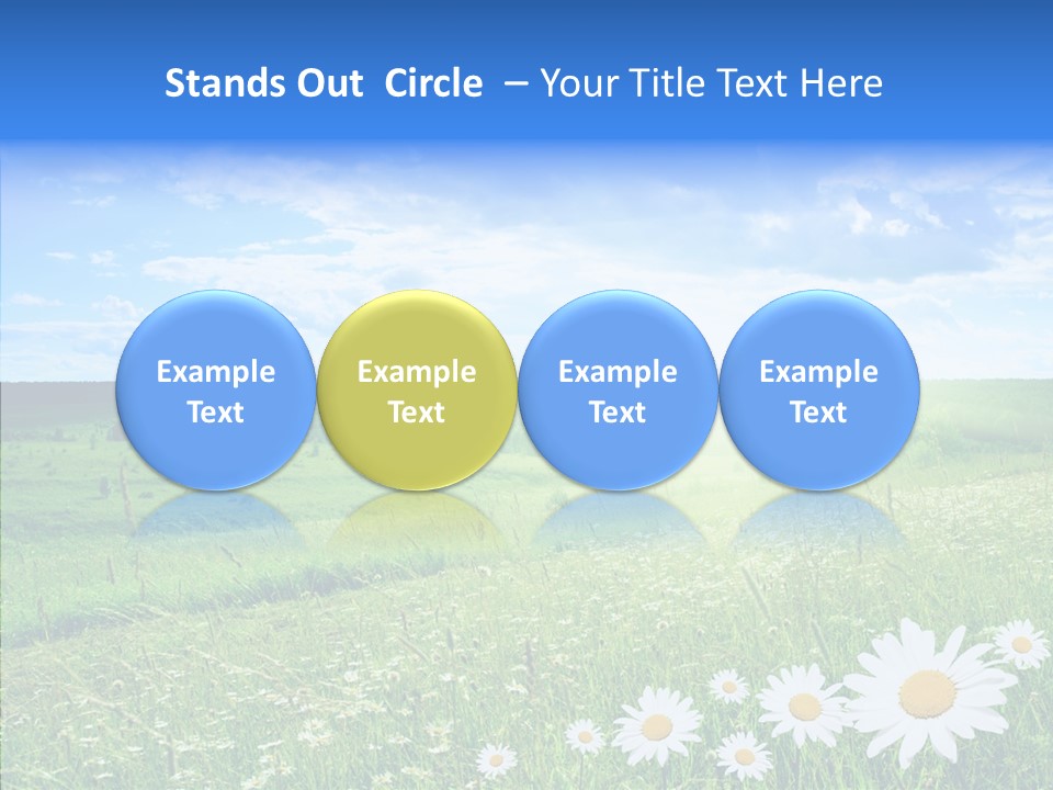 Grass Outdoor Heavens PowerPoint Template