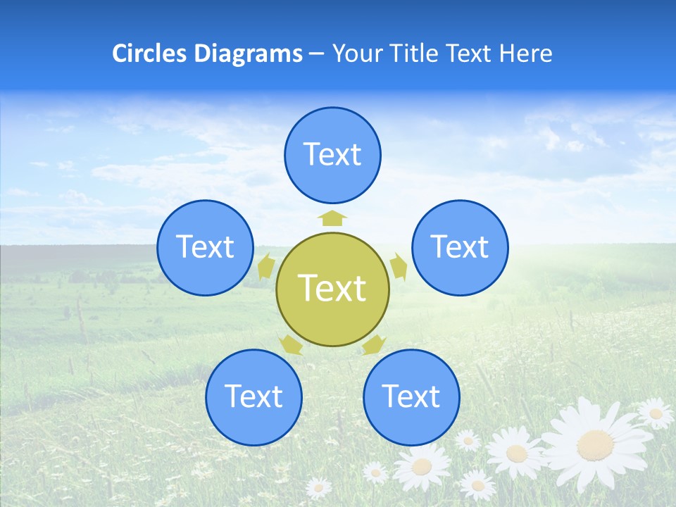 Grass Outdoor Heavens PowerPoint Template