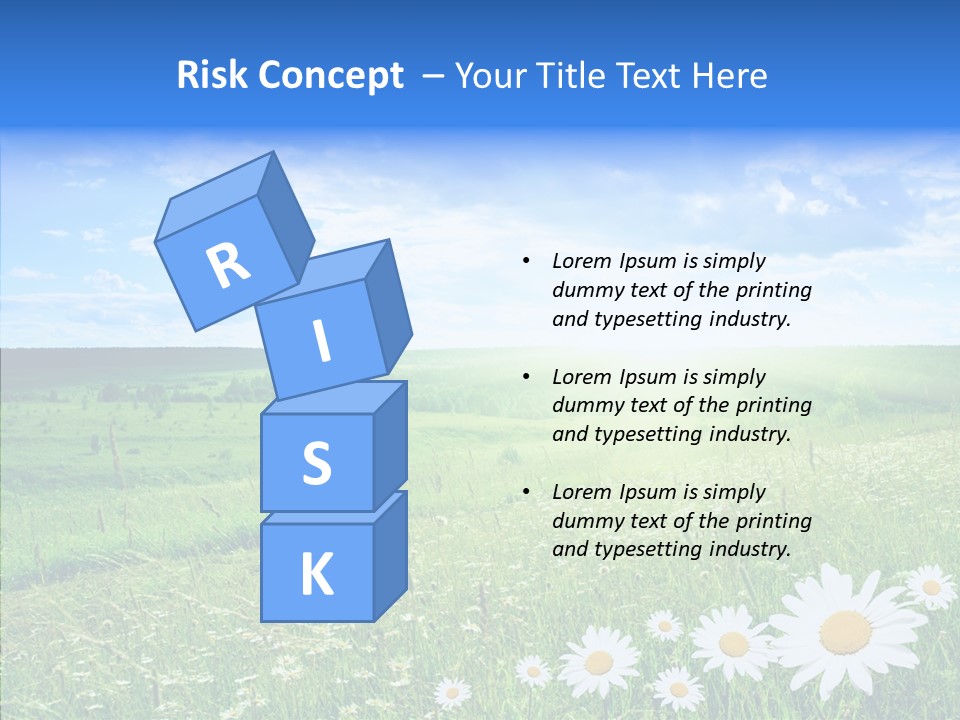 Grass Outdoor Heavens PowerPoint Template