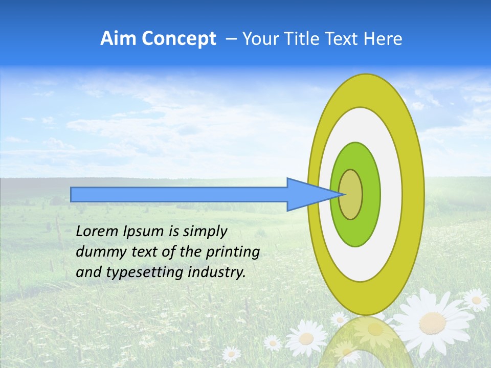 Grass Outdoor Heavens PowerPoint Template