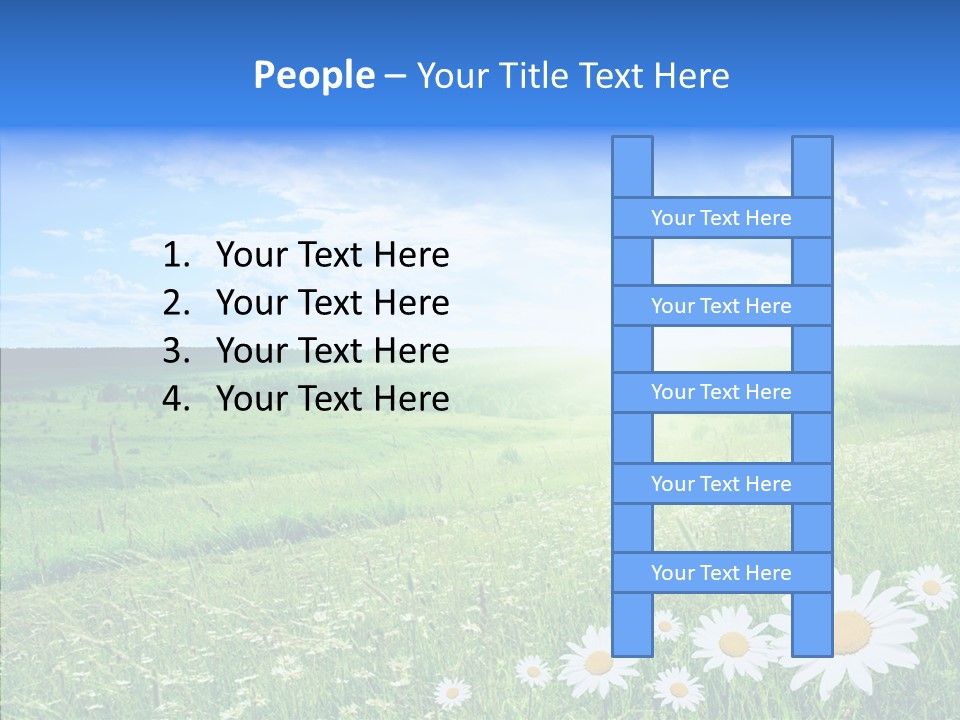 Grass Outdoor Heavens PowerPoint Template
